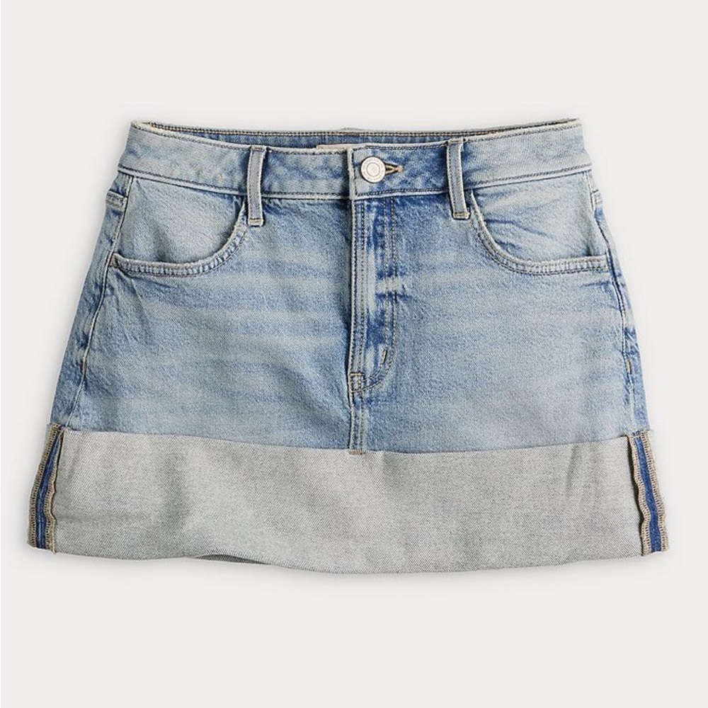 NWT Juniors' SO® Fashionable Denim Skirt Sz 5